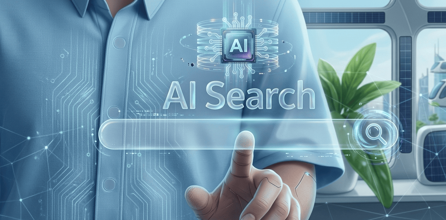 Artificial intelligence analyzing search data and SEO performance
