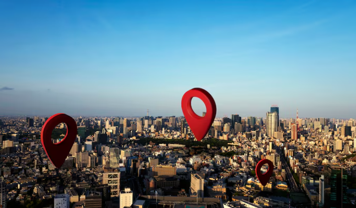 Local keyword research for SEO showing location-based search results